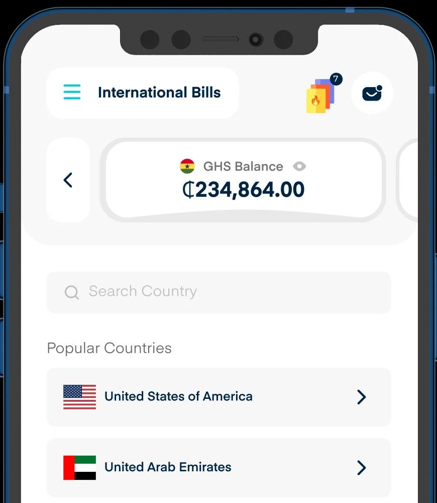 Phone showcasing feature